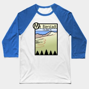 Mt Bierstadt Hiking Route Baseball T-Shirt